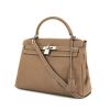 Hermès  Kelly 32 cm handbag  in etoupe togo leather - 00pp thumbnail