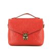 Louis Vuitton  Metis shoulder bag  in red empreinte monogram leather - 360 thumbnail