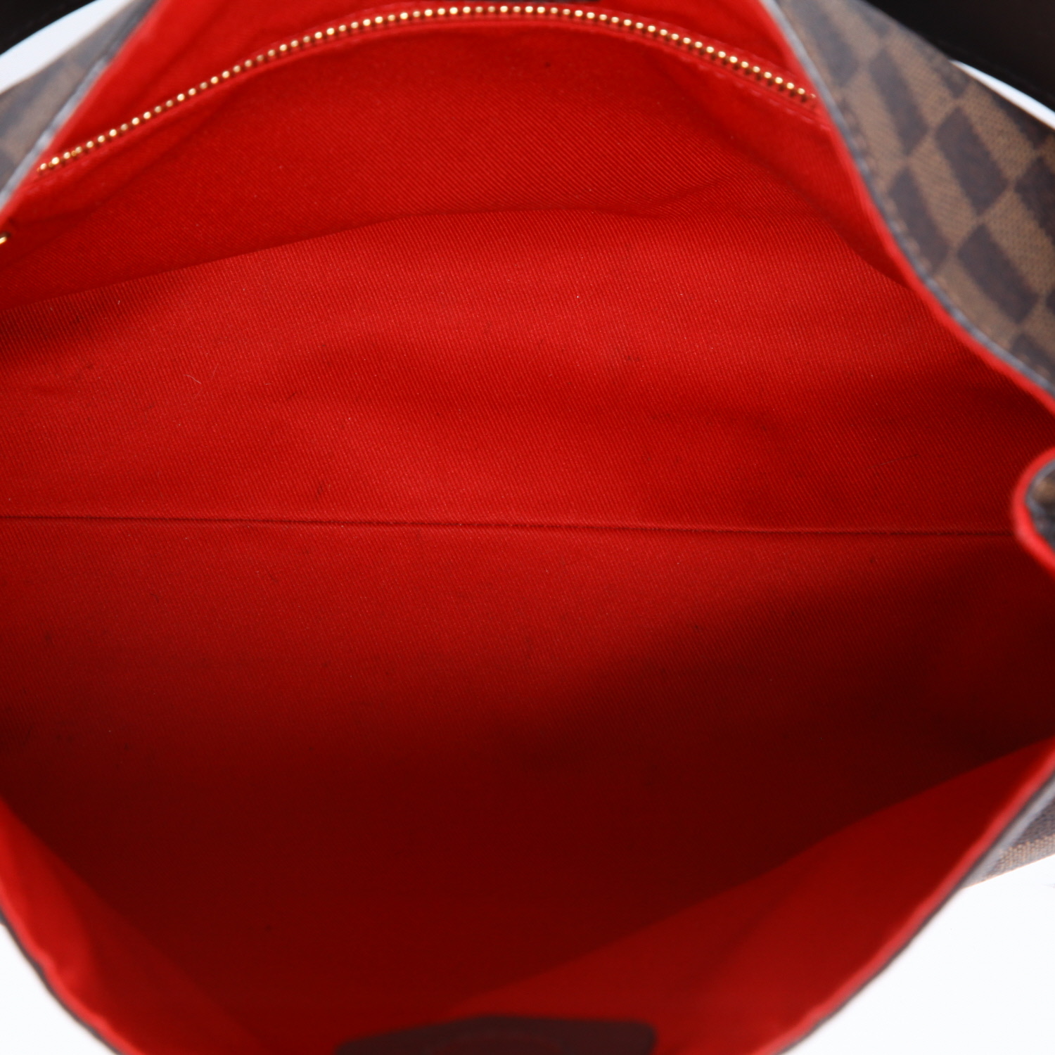 Sac à main Louis Vuitton  Graceful en toile damier ébène et cuir marron - Detail D8