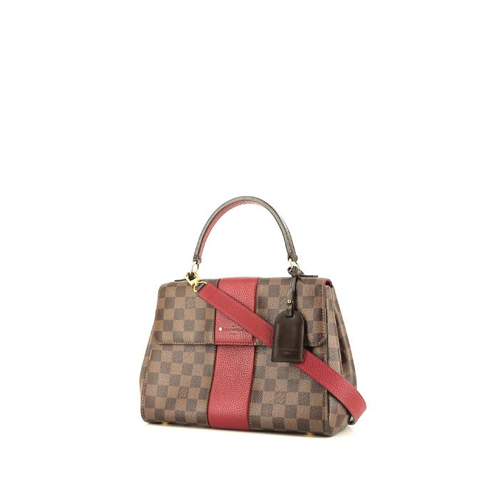 Sac bandoulière Louis Vuitton  Metis en toile damier ébène et cuir rouge - 00pp