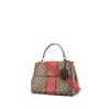 Bolso bandolera Louis Vuitton  Metis en lona a cuadros ébano y cuero rojo - 00pp thumbnail