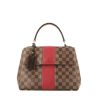 Louis Vuitton  Metis shoulder bag  in ebene damier canvas  and red leather - 360 thumbnail