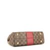 Louis Vuitton  Metis shoulder bag  in ebene damier canvas  and red leather - Detail D5 thumbnail