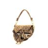Dior  Saddle handbag  in brown monogram canvas Oblique - 00pp thumbnail