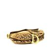Borsa Dior  Saddle in tessuto a monogramma Oblique marrone - Detail D5 thumbnail