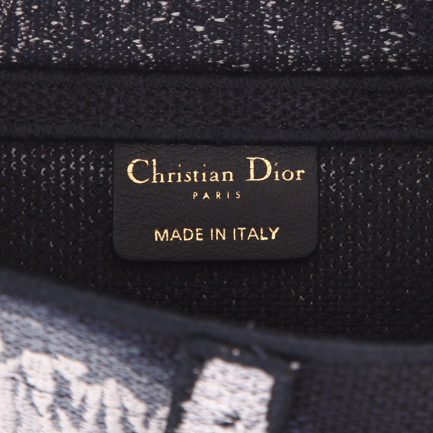 Sac à main Dior  Saddle en toile bleue - Detail D2
