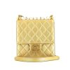 Chanel   shoulder bag  in gold quilted leather - 360 thumbnail