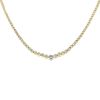 Half-articulated Vintage  necklace in yellow gold, white gold and diamonds - 00pp thumbnail