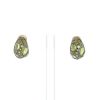 Pomellato Tabou earrings in pink gold, silver and peridots - 360 thumbnail
