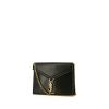 Saint Laurent  Cassandre shoulder bag  in black leather - 00pp thumbnail