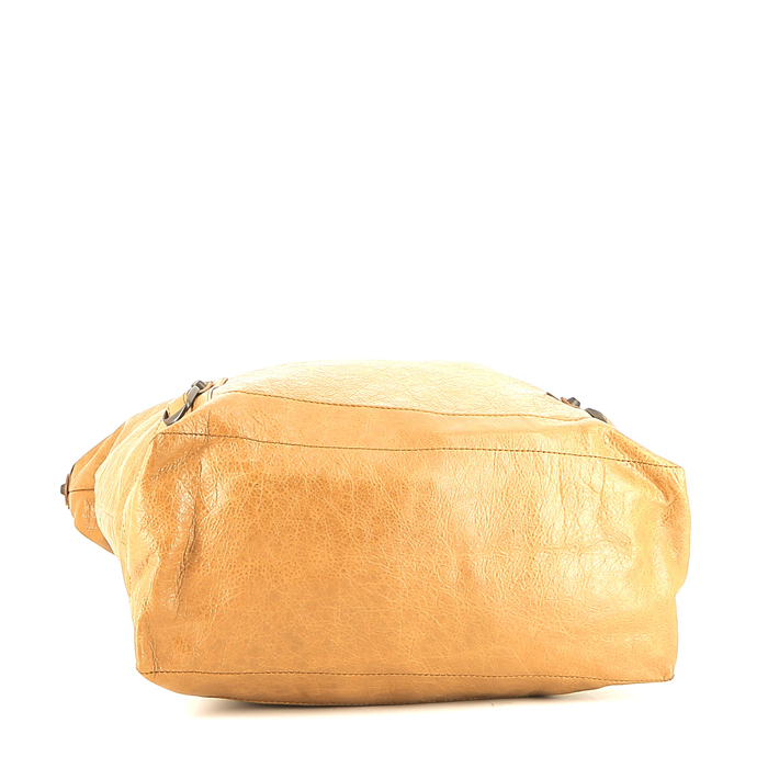 Borsa Balenciaga  Day in pelle marrone - Detail D4