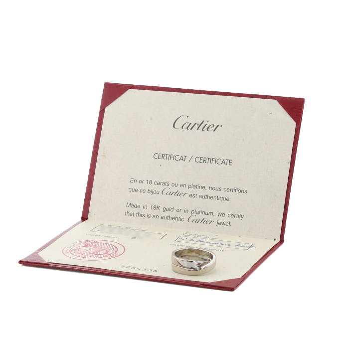 Sortija Cartier Nouvelle Vague de oro blanco - Detail D2