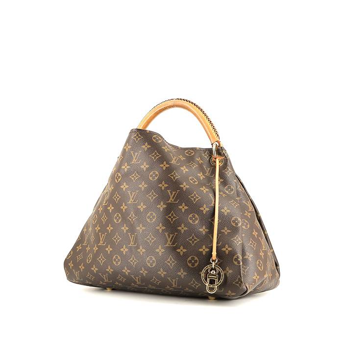 Louis Vuitton  Artsy handbag  in brown monogram canvas  and natural leather - 00pp