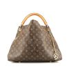 Louis Vuitton  Artsy handbag  in brown monogram canvas  and natural leather - 360 thumbnail