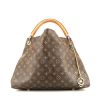 Sac à main Louis Vuitton  Artsy en toile monogram marron et cuir naturel - 360 thumbnail