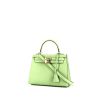 Hermès  Kelly 25 cm handbag  in Criquet green epsom leather - 00pp thumbnail