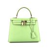 Hermès  Kelly 25 cm handbag  in Criquet green epsom leather - 360 thumbnail