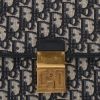 Borsa a tracolla Dior  Oblique in tessuto a monogramma Oblique e pelle blu - Detail D1 thumbnail