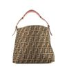 Fendi   handbag  in brown monogram canvas  and brown leather - 360 thumbnail