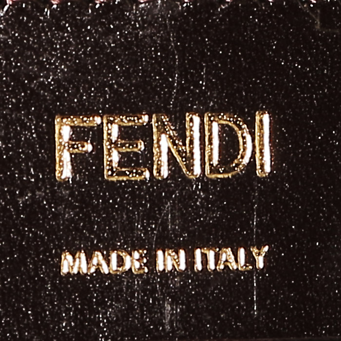 Sac à main Fendi   en toile monogram marron et cuir marron - Detail D3