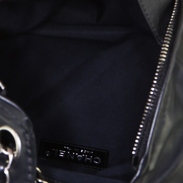 Zaino Chanel   in pelle nera - Detail D2