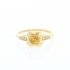 Mauboussin Désirez Amour ring in yellow gold, citrine and diamonds - 360 thumbnail