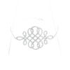 Bracelet Messika Arabesques en or blanc et diamants - 360 thumbnail