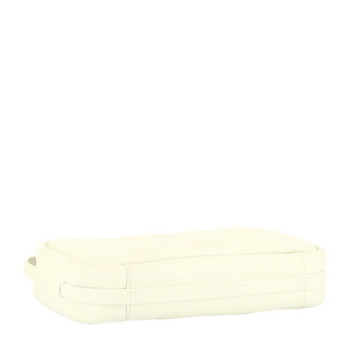 Sac bandoulière Balenciaga   en cuir blanc - Detail D4