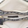 Dior  Saddle handbag/clutch  in blue monogram canvas Oblique  and blue leather - Detail D2 thumbnail