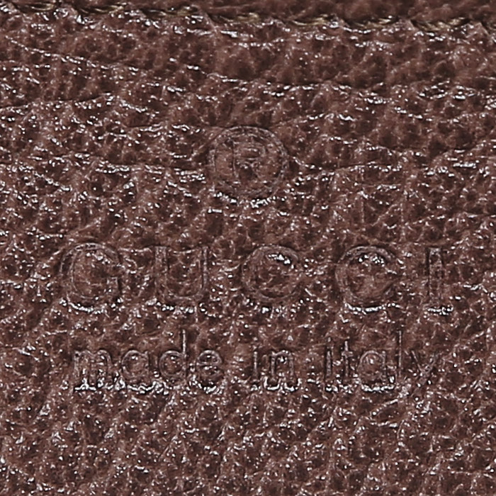 Gucci   shoulder bag  in beige logo canvas  and brown leather - Detail D3