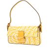 Fendi  Baguette handbag  in white and yellow canvas  and yellow leather - 00pp thumbnail