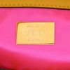 Fendi  Baguette handbag  in white and yellow canvas  and yellow leather - Detail D2 thumbnail