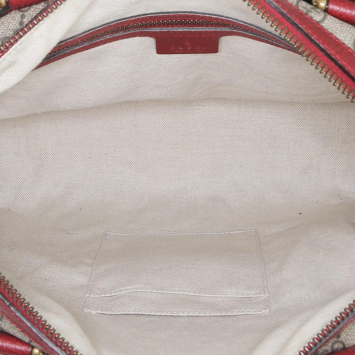 Gucci Vintage handbag  in beige "sûpreme GG" canvas - Detail D3