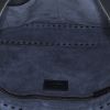 Valentino Garavani  Rockstud large model  shoulder bag  in navy blue grained leather - Detail D2 thumbnail