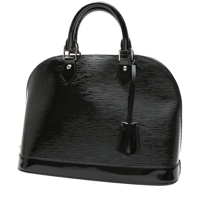 Sac à Main Laura Valle En Cuir Noir - Occasion - Modèle Bandoulière Et Anse - Petite Taille