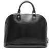 Borsa Louis Vuitton  Alma modello piccolo  in pelle Epi verniciata nera e pelle verniciata nera - Detail D8 thumbnail