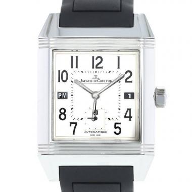 Jaeger-LeCoultre Reverso Squadra Hometime  in stainless steel Circa 2000