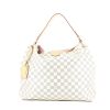 Louis Vuitton  Graceful handbag  in azur damier canvas  and natural leather - 360 thumbnail
