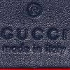 Gucci  GG Marmont small model  shoulder bag  in blue denim - Detail D4 thumbnail