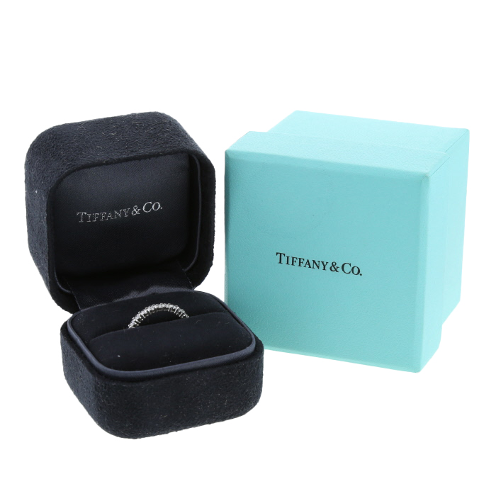 Alliance Tiffany & Co  en platine et diamants - Detail D2