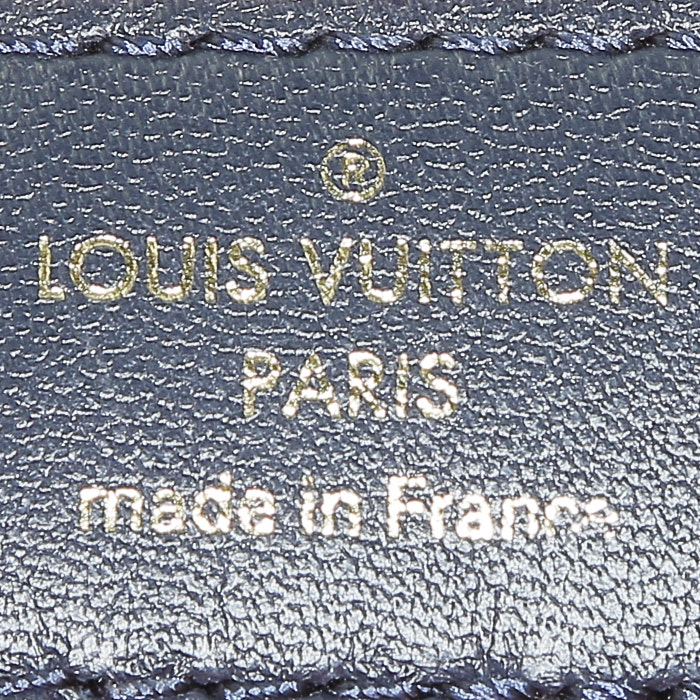 Borsa Louis Vuitton Coussin in pelle monogram multicolore e pelle blu marino - Detail D4