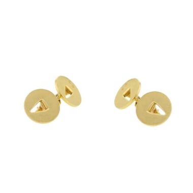 Paire de boutons de manchette Pomellato  en or jaune