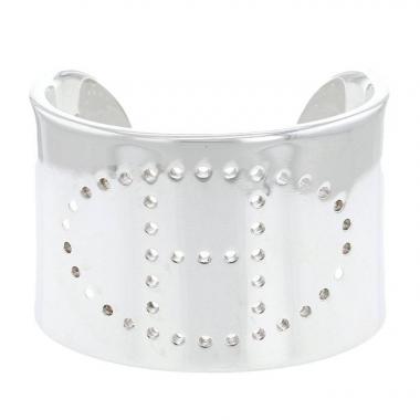 Hermès Eclipse cuff bracelet in silver