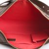 Bolso para llevar al hombro o en la mano Louis Vuitton  Thames en lona a cuadros ébano y cuero esmaltado marrón - Detail D3 thumbnail