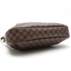 Bolso para llevar al hombro o en la mano Louis Vuitton  Thames en lona a cuadros ébano y cuero esmaltado marrón - Detail D5 thumbnail