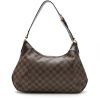 Louis Vuitton  Thames bag worn on the shoulder or carried in the hand  in ebene damier canvas  and brown - Detail D8 thumbnail