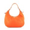 Prada   handbag  in orange grained leather - 360 thumbnail
