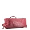 Balenciaga  City handbag  in burgundy leather - Detail D4 thumbnail