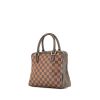Bolso de mano Louis Vuitton  Brera en lona a cuadros ébano y cuero marrón - 00pp thumbnail