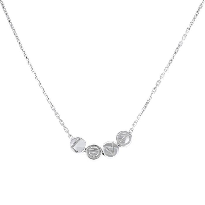 Cartier Love necklace in white gold - 00pp